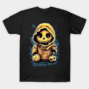 Eerie Halloween Ghoul Art - Spooky Season Delight T-Shirt